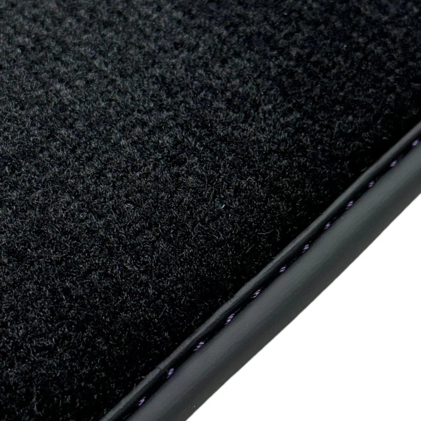 Purple Leather Black Floor Mats for McLaren 600 LT (2018-2020) | Black Trim - AutoWin