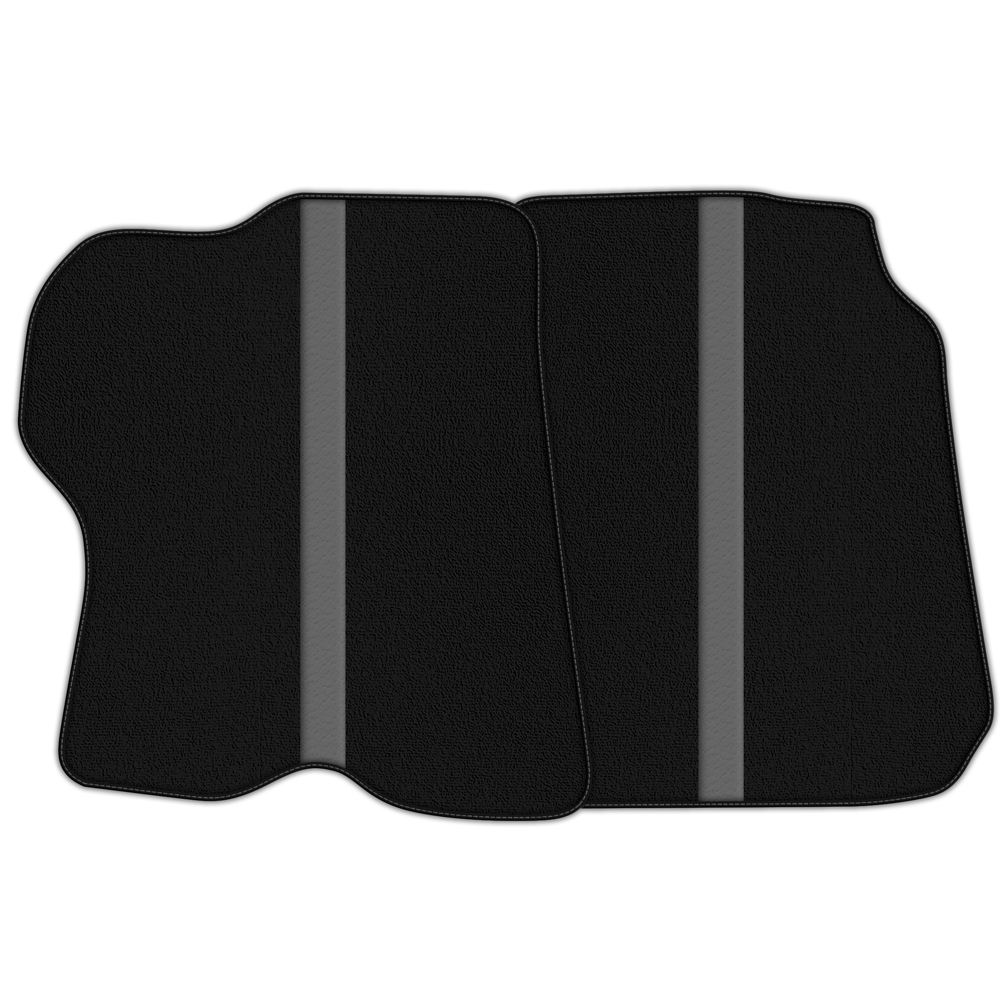 Custom Black Floor Mats with Leather Line for Ferrari FF (2011-2016)