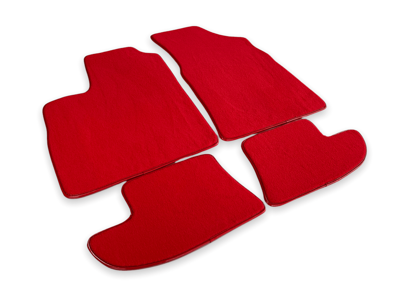 Red Floor Mats For Bentley Continental GTC (2011-2018) - AutoWin