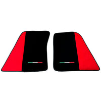 Red Floor Mats for Ferrari 296 GTB (2022-2027) with Alcantara Leather - AutoWin