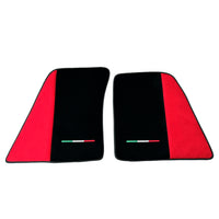 Red Floor Mats for Ferrari 296 GTS (2022-2027) with Alcantara Leather - AutoWin