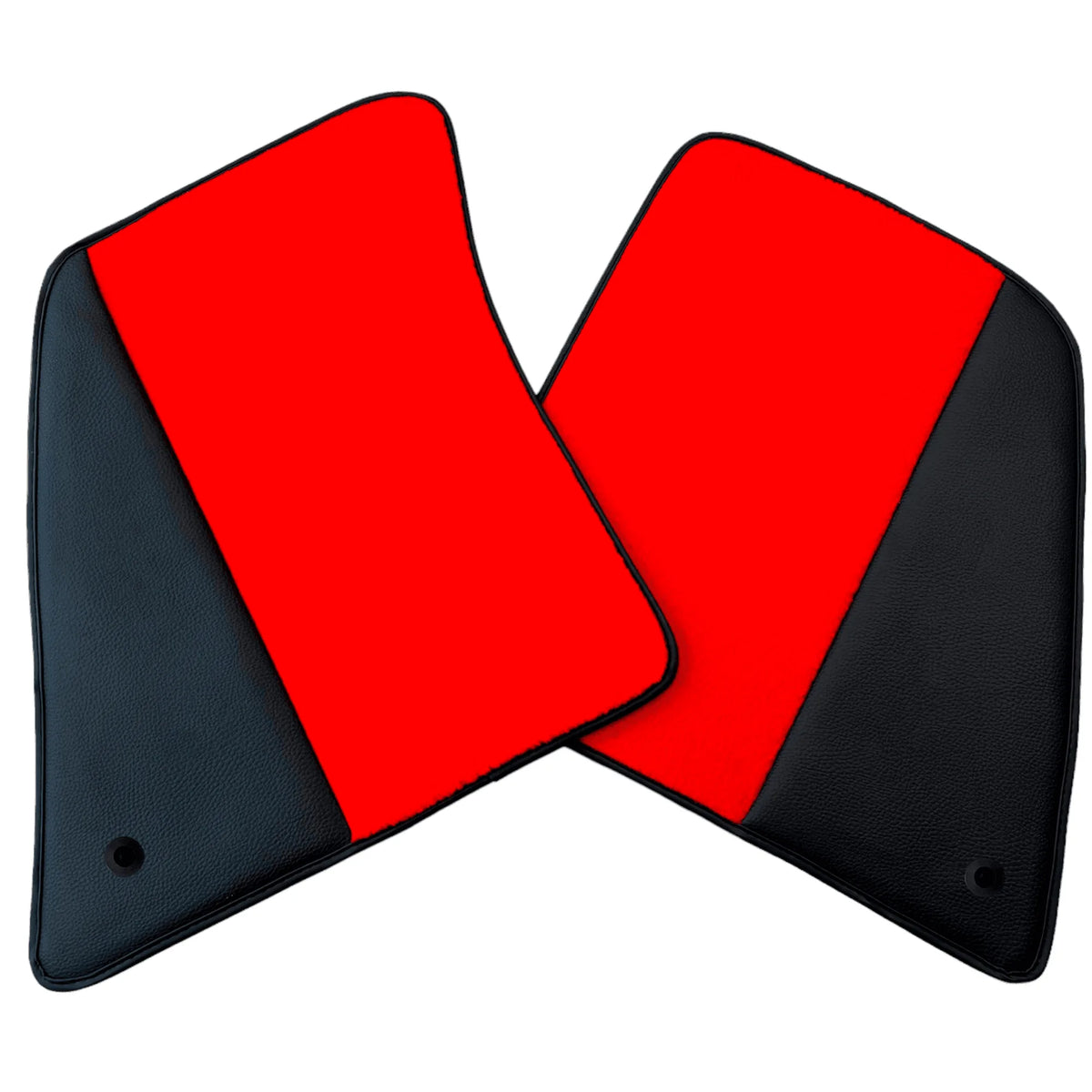 Red Floor Mats for Ferrari 296 GTS (2022-2027) with Leather - AutoWin