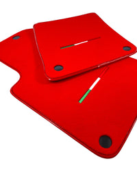 Red Floor Mats For Ferrari 612 Scaglietti 2005-2011 Italian Edition - AutoWin