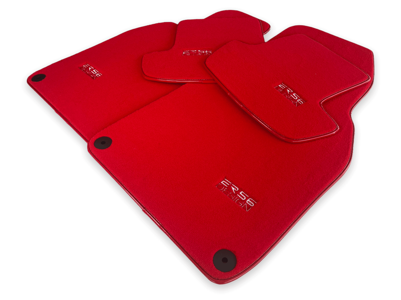 Red Floor Mats for Porsche Cayenne (2003-2010) | ER56 Design - AutoWin