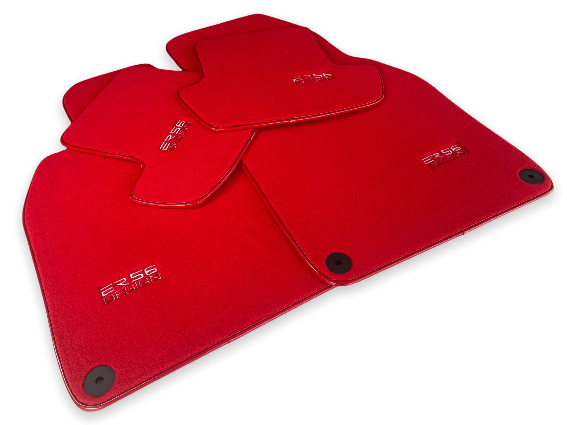 Red Floor Mats for Porsche Cayenne (2003-2010) | ER56 Design - AutoWin