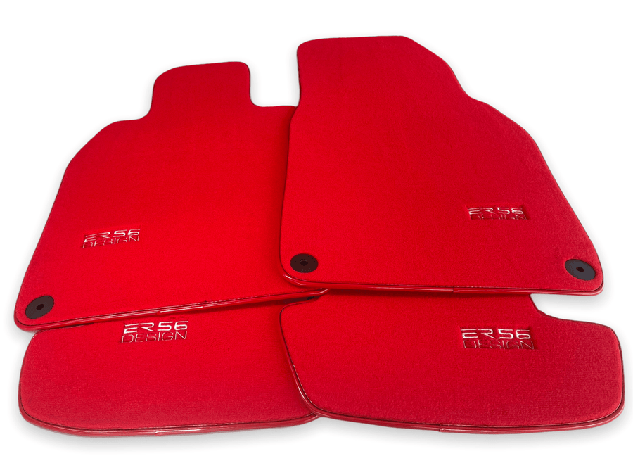 Red Floor Mats for Porsche Panamera (2017-2023) | ER56 Design - AutoWin