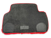 Red Sheepskin Floor Mats For Bentley Flying Spur (2005-2013) Er56 Design Brand - AutoWin
