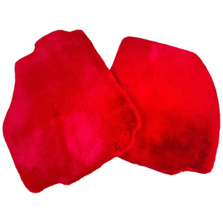 Red Sheepskin Floor Mats for Ferrari 458 GT2 (2012-2015)