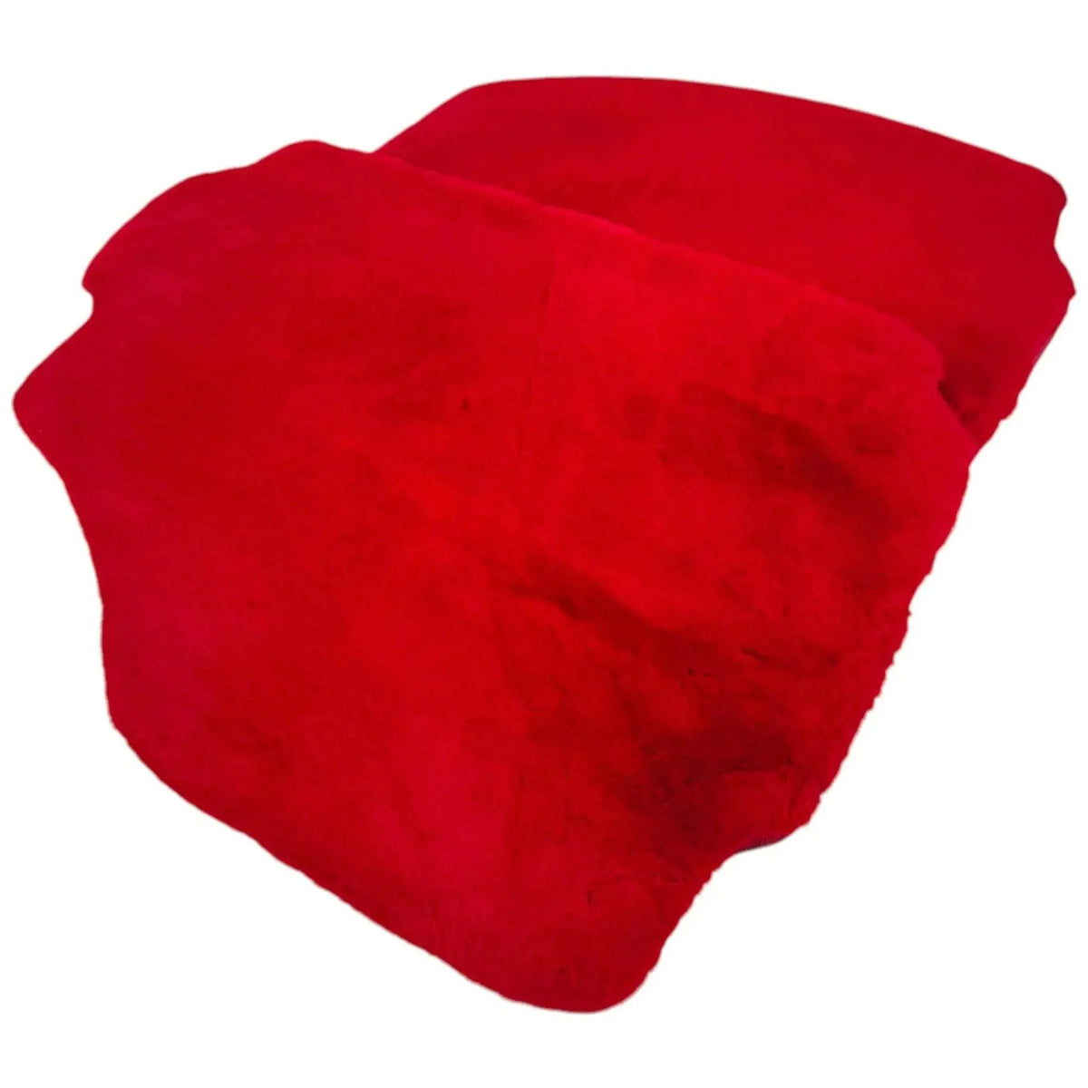 Red Sheepskin Floor Mats for Ferrari 488 Pista Spider (2019-2021)