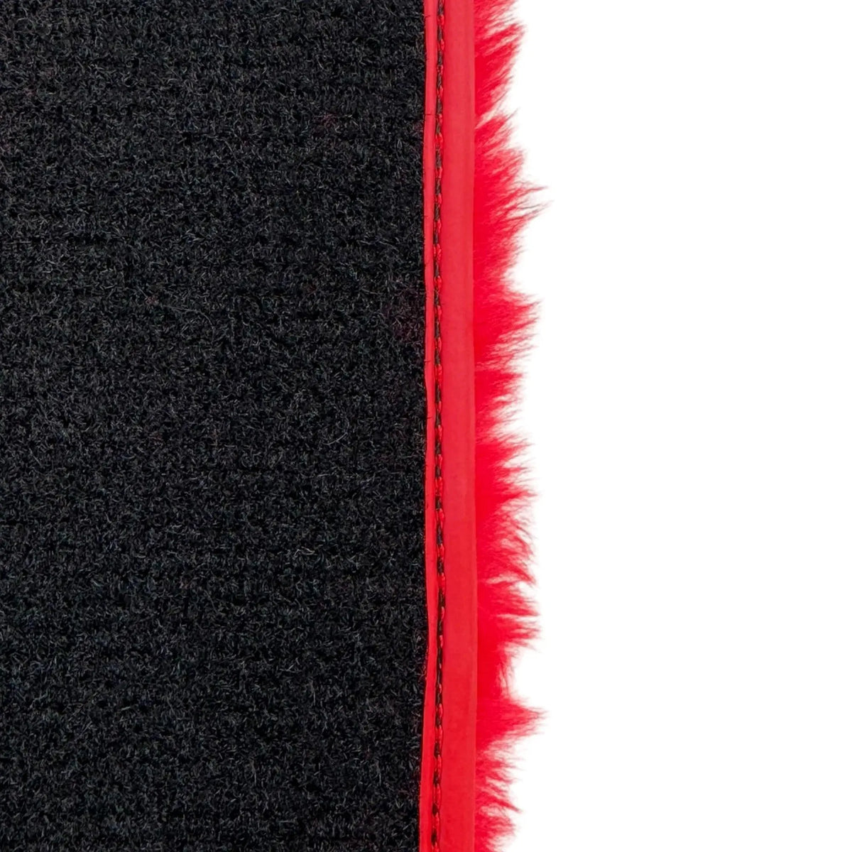 Red Sheepskin Floor Mats for Ferrari 812 Superfast (2019-2023)