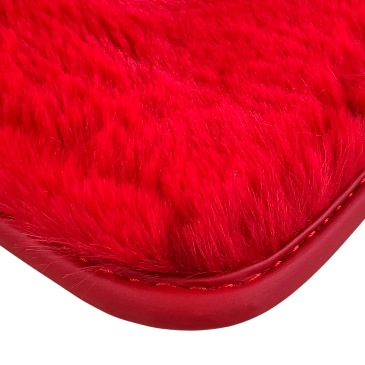 Red Sheepskin Floor Mats for Ferrari 812 Superfast (2019-2023)