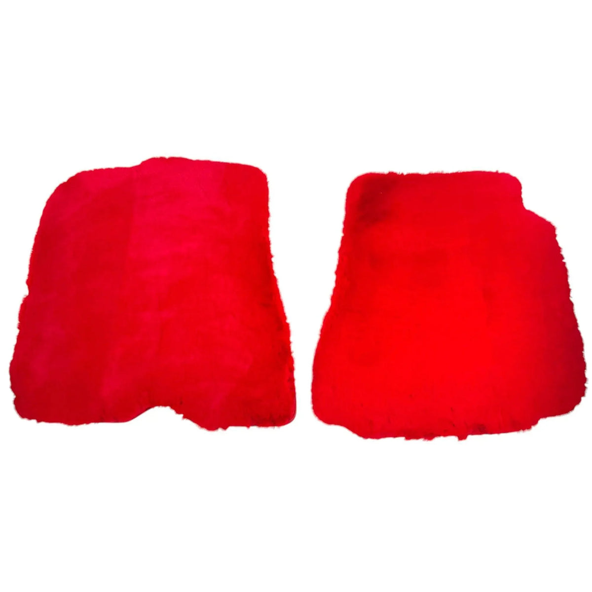 Red Sheepskin Floor Mats for Ferrari F12 Berlinetta (2012-2022)