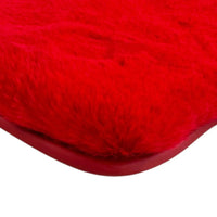 Red Sheepskin Floor Mats for Ferrari F8 Spider (2019-2023)