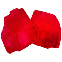 Red Sheepskin Floor Mats for Ferrari F8 Spider (2019-2023)