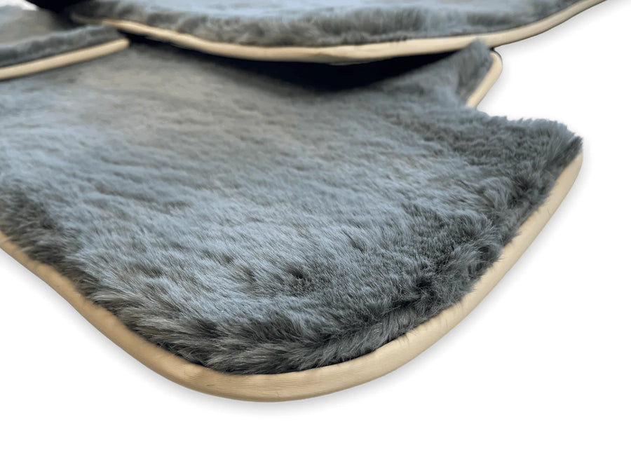 Sheepskin Floor Mats For Rolls Royce Phantom VIII (2017-2024) ER56 Design Brand - AutoWin