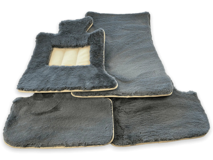 Sheepskin Floor Mats For Rolls Royce Phantom VIII (2017-2024) ER56 Design Brand - AutoWin