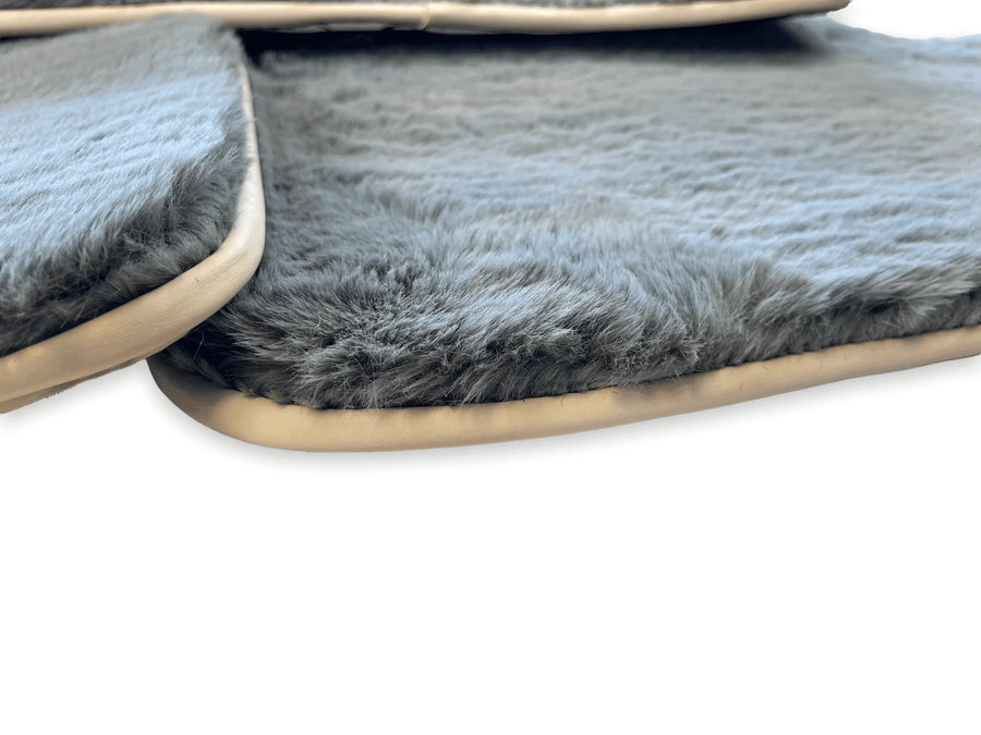 Sheepskin Floor Mats For Rolls Royce Phantom VIII (2017-2024) ER56 Design Brand - AutoWin