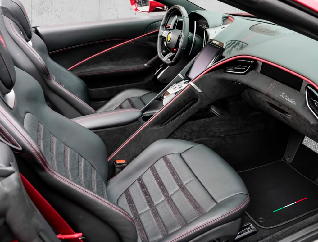 Alfombrillas azul oscuro para Ferrari Roma (2021-2024) - AutoWin.EU