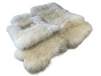 White Sheepskin Floor Mats For Rolls Royce Phantom VIII (2017-2024) ER56 Design Brand - AutoWin