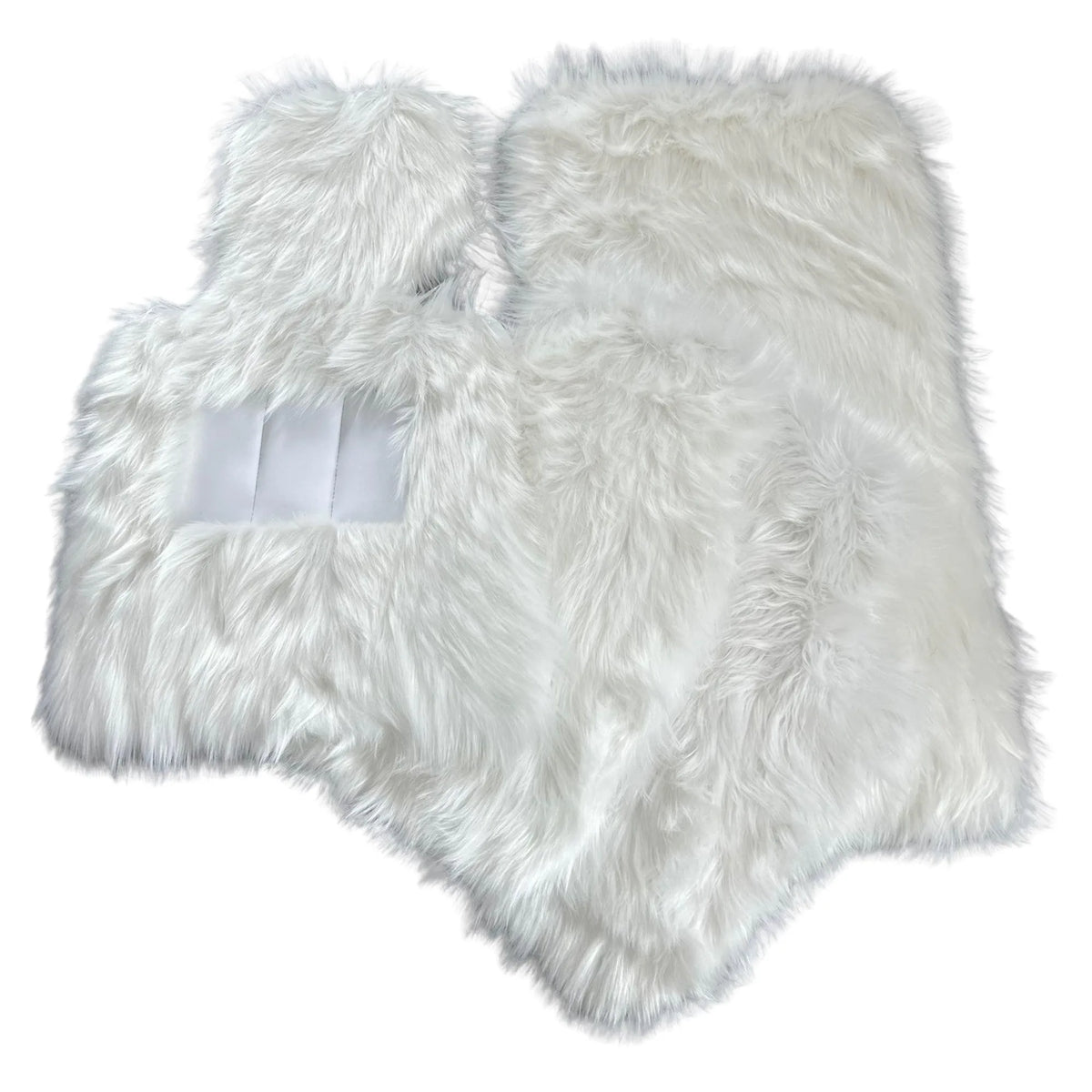 White Sheepskin Floor Mats For Rolls Royce Phantom VIII (2017-2024) ER56 Design Brand