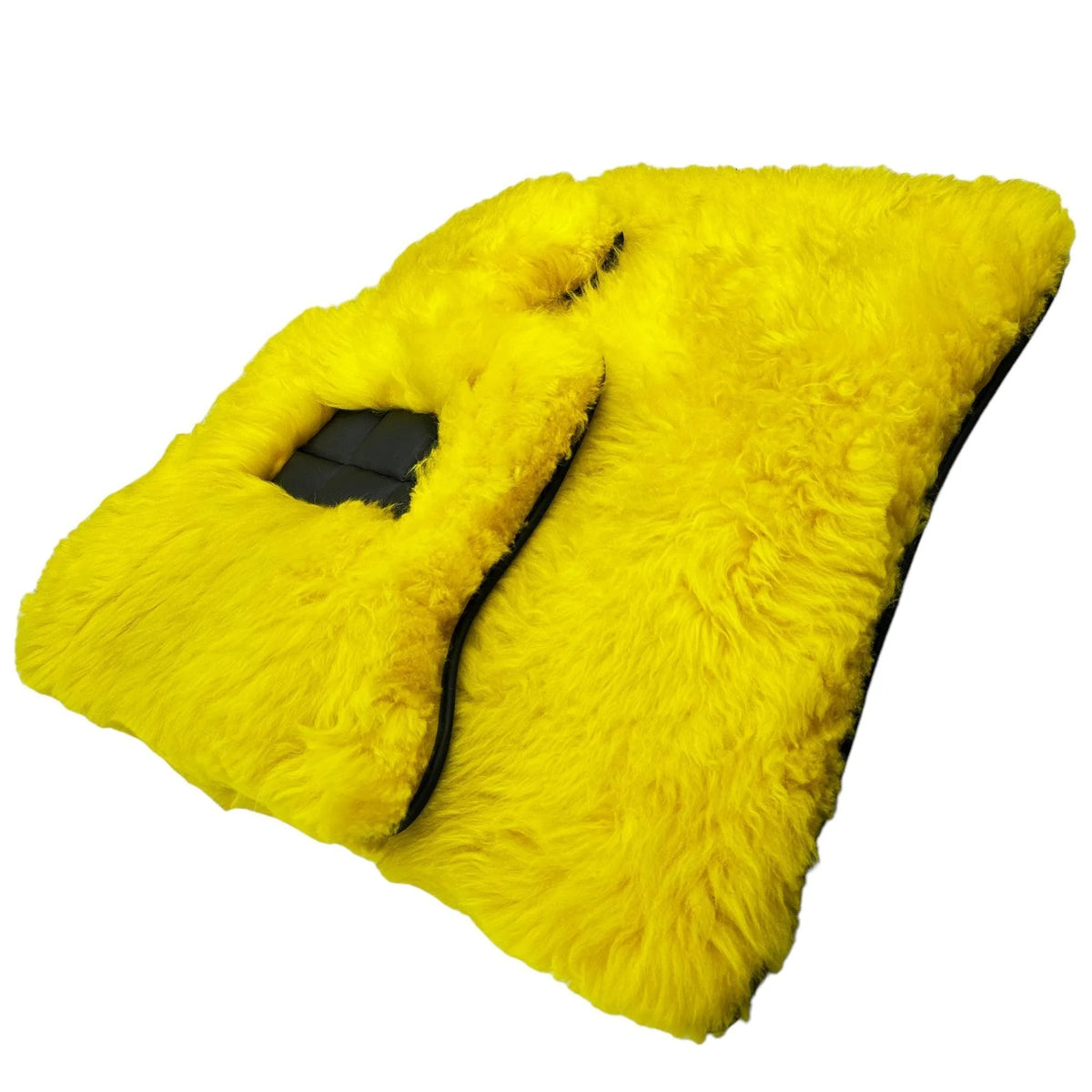 Yellow Sheepskin Floor Mats for Rolls Royce Phantom VIII (2017-2024) ER56 Design Brand - AutoWin