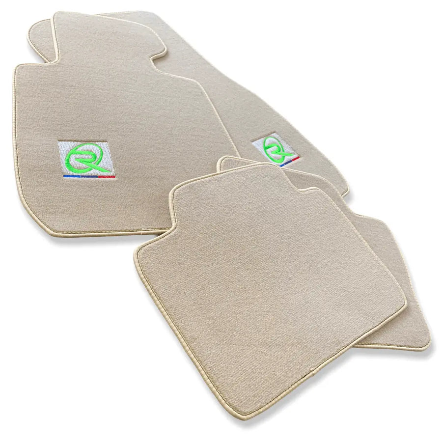 Beige Floor Mats For BMW 1 Series E87 Brand Tailored Set Perfect Fit Green Collection - AutoWin