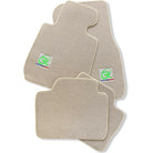 Beige Floor Mats For BMW 1 Series F20 Brand Tailored Set Perfect Fit Green - AutoWin