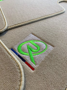 Beige Floor Mats For BMW 1 Series F20 Brand Tailored Set Perfect Fit Green - AutoWin