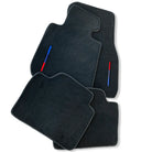 Black Floor Mats For BMW 1 Series F40 With Color Stripes Tailored Set Perfect Fit - AutoWin
