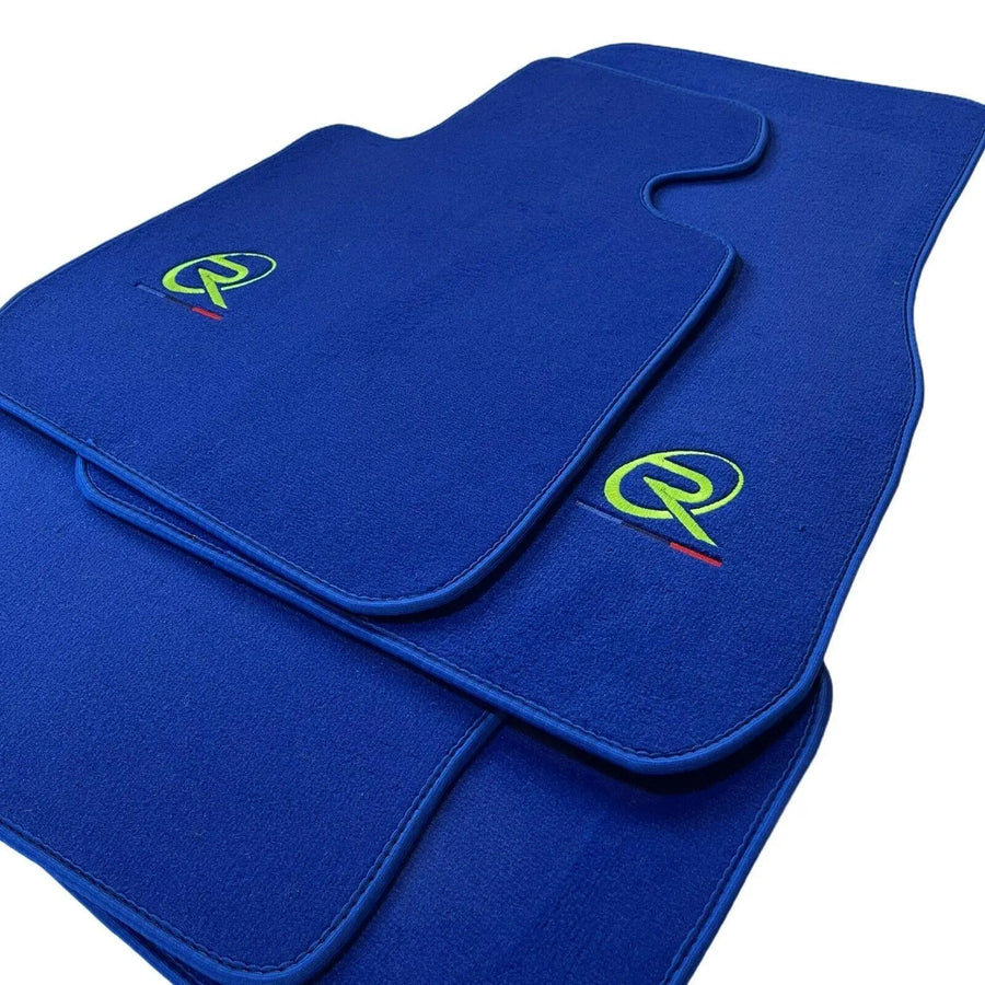 Blue Floor Mats For BMW 1 Series E81 Tailored Set Perfect Fit - AutoWin