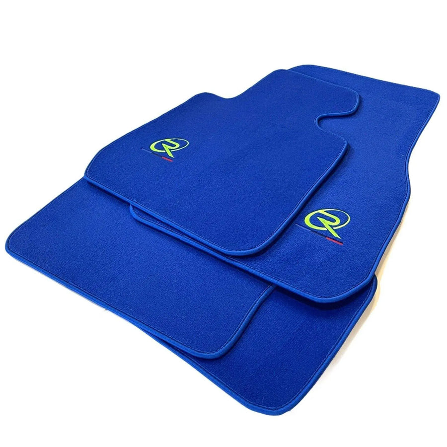 Blue Floor Mats For BMW 5 Series E60 Brand Tailored Set Perfect Fit - AutoWin
