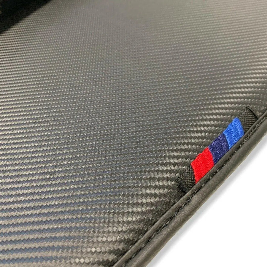 Floor Mats For BMW 3 Series E46 Coupe AutoWin Brand Carbon Fiber Leather - AutoWin