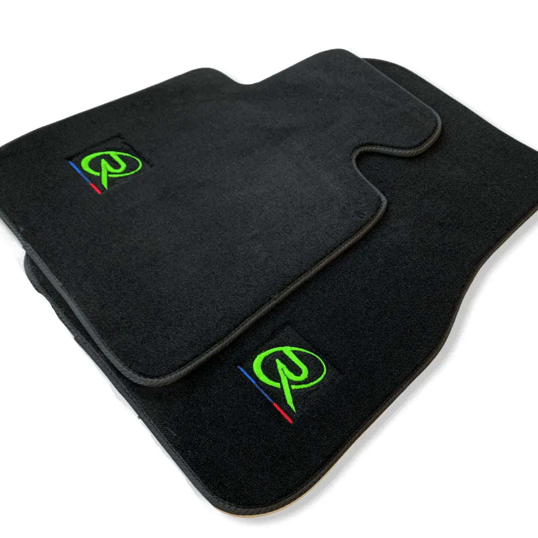 Floor Mats For BMW 3 Series E46 Coupe ROVBUT Brand Tailored Set Perfect Fit Green - AutoWin
