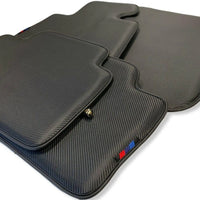 Floor Mats For BMW X5 Series E70 Lci Autowin Brand Carbon Fiber Leather - AutoWin