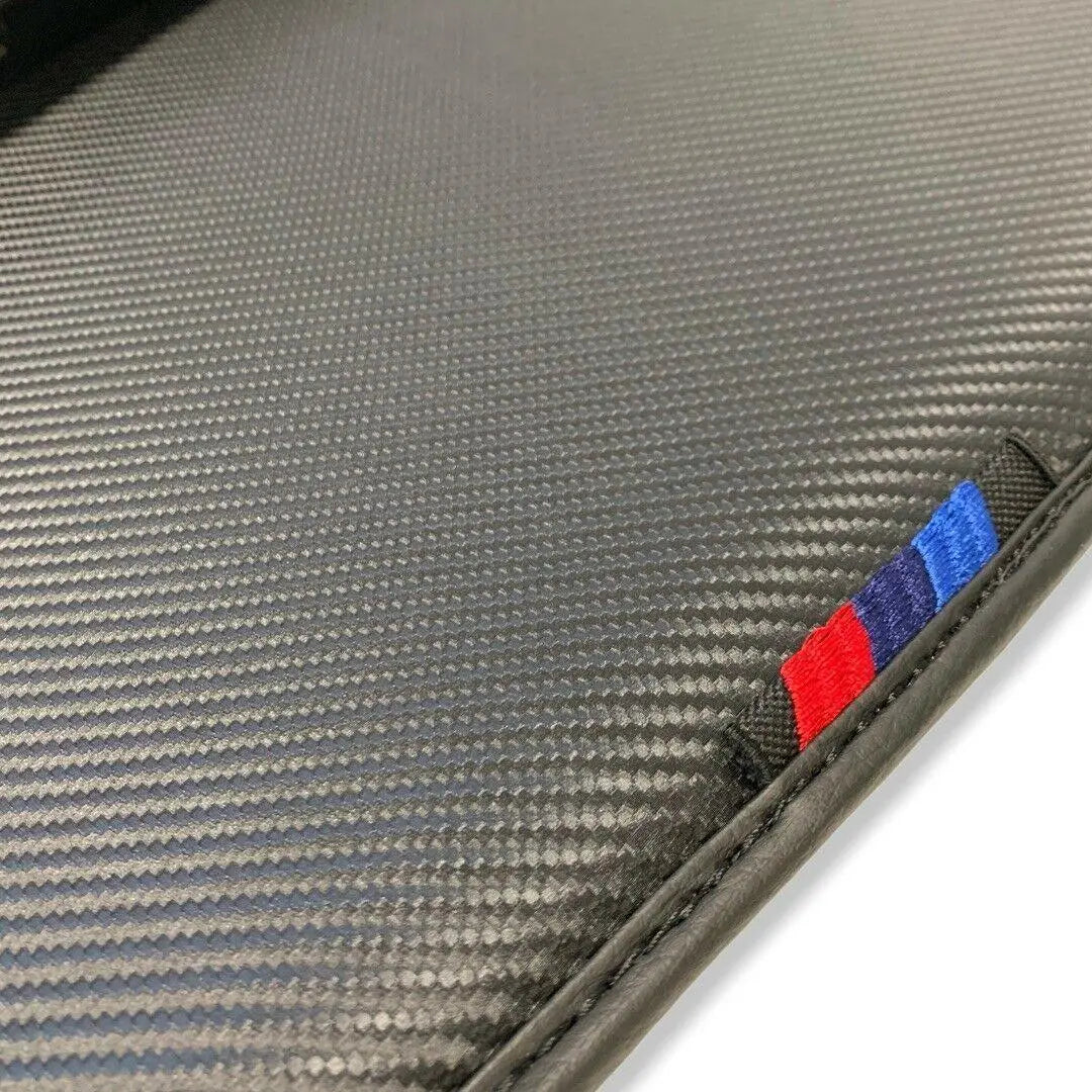 Black Carbon Fiber Floor Mats for BMW iX (2022-2024) by AutoWin - AutoWin