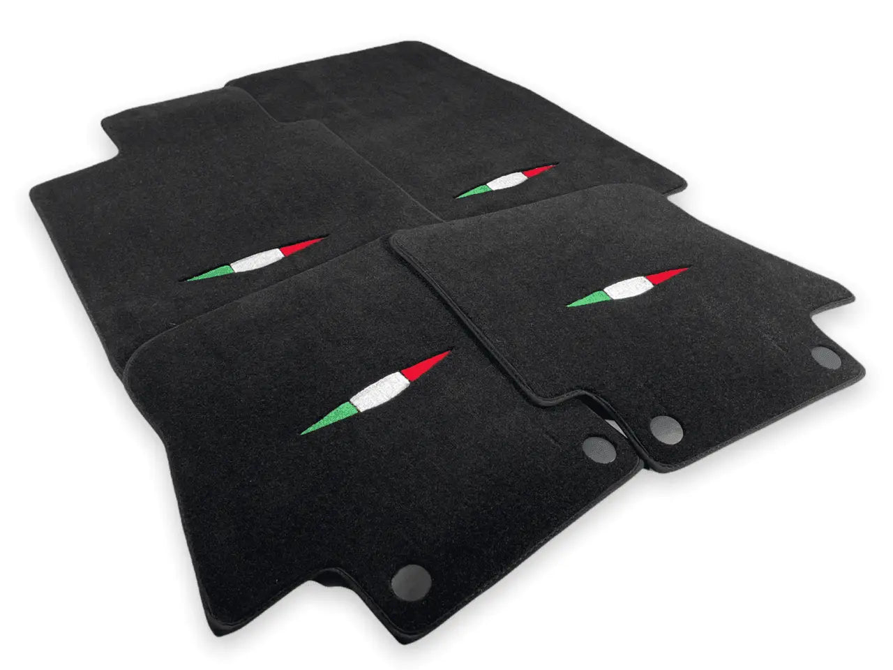 Floor Mats For Maserati GranCabrio I (2010-2019) Black IT Edition - AutoWin