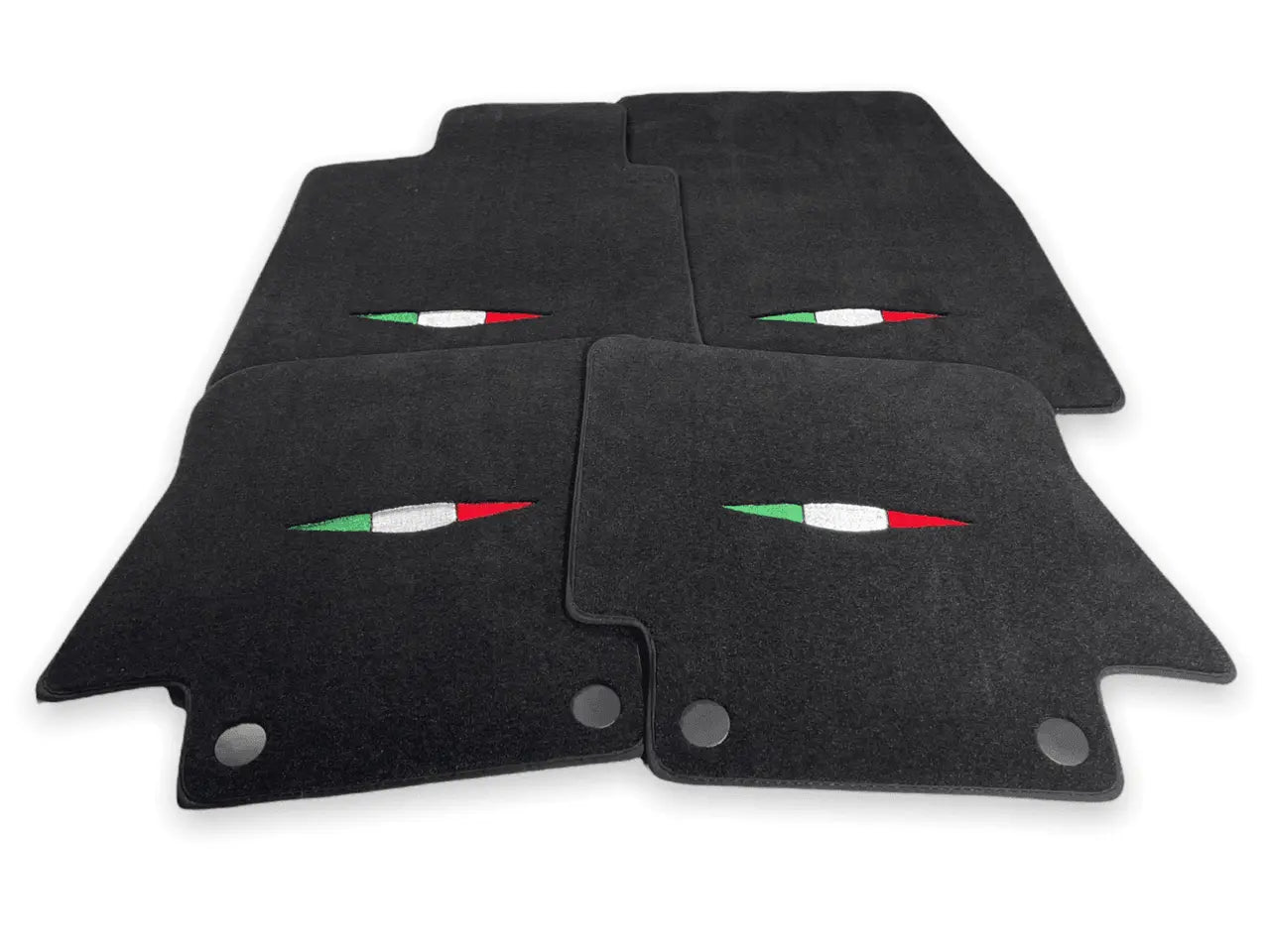 Floor Mats For Maserati GranCabrio I (2010-2019) Black IT Edition - AutoWin