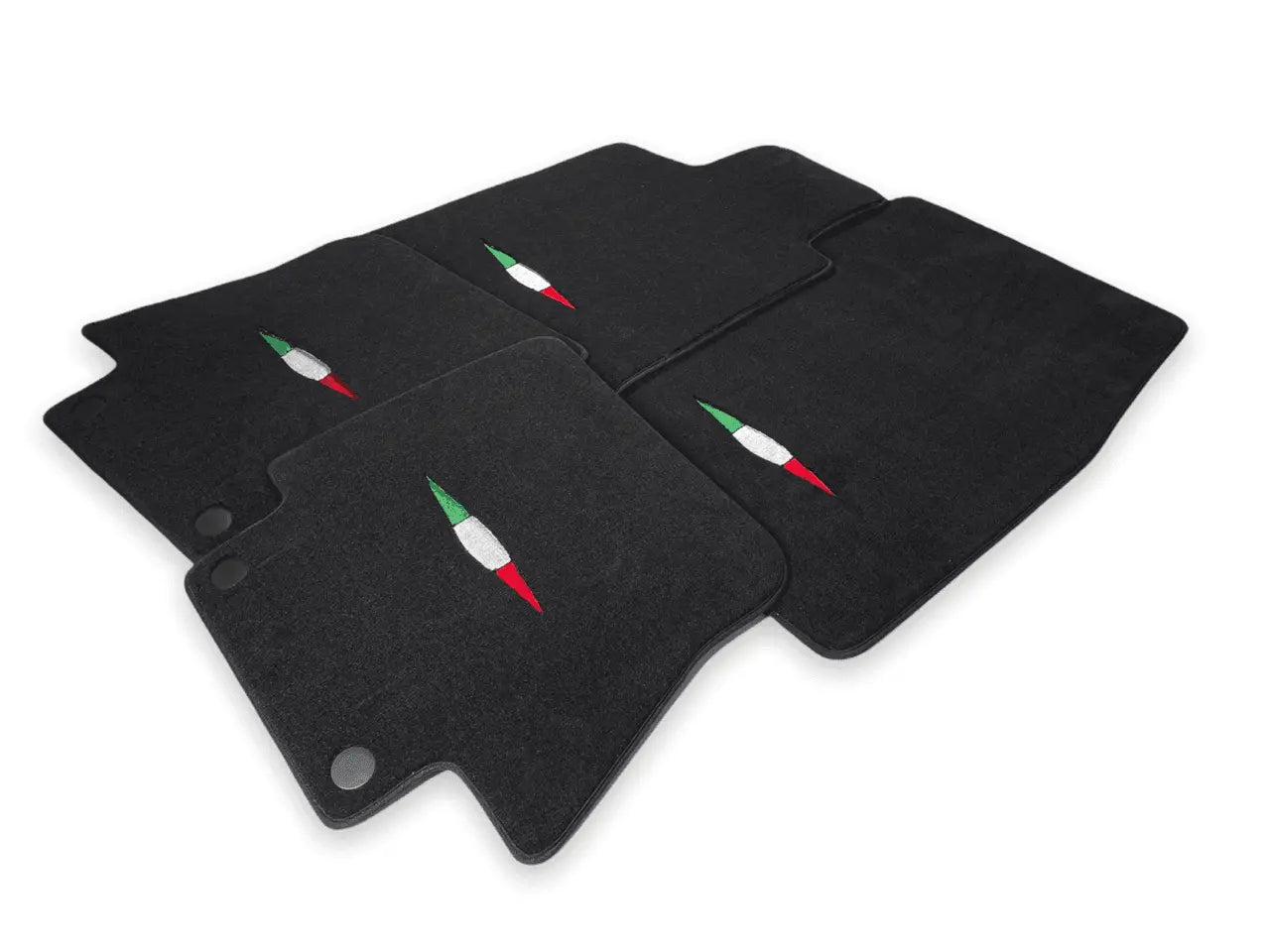 Floor Mats For Maserati GranCabrio I (2010-2019) Black IT Edition - AutoWin