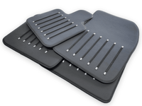 Leather Floor Mats For Rolls Royce Black Badge Ghost Series II (2021-2024) Black - AutoWin