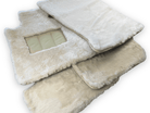 White Sheepskin Floor Mats For Rolls Royce Cullinan Rr31 2018-2023 Er56 Design Brand - AutoWin