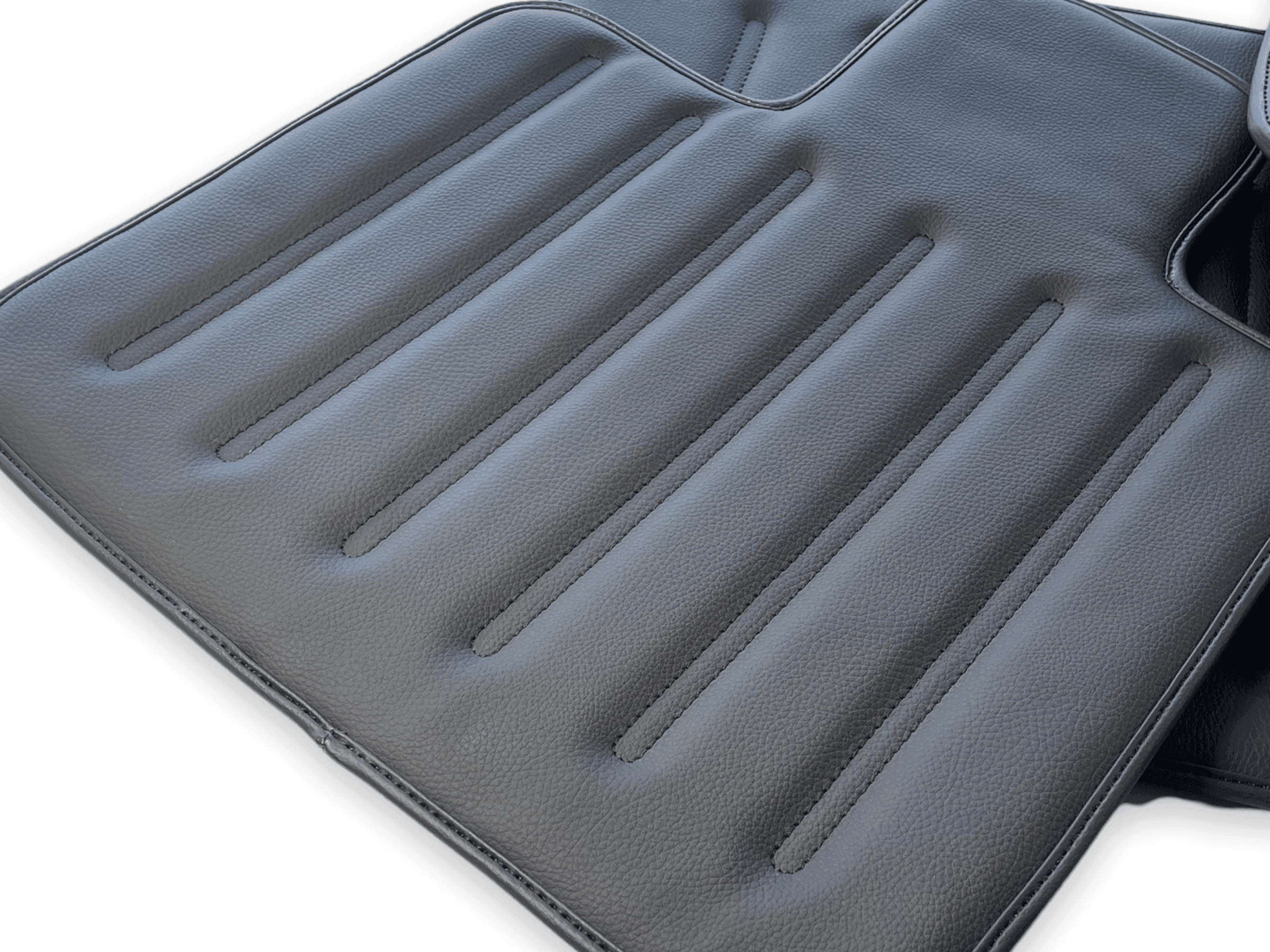 Leather Floor Mats For Rolls Royce Black Badge Phantom Drophead Coupe 2007–2016 Black - AutoWin