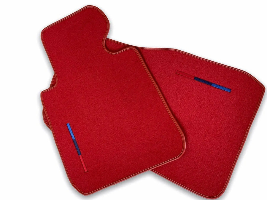Red Floor Mats For BMW 1 Series E82 With M Package - AutoWin