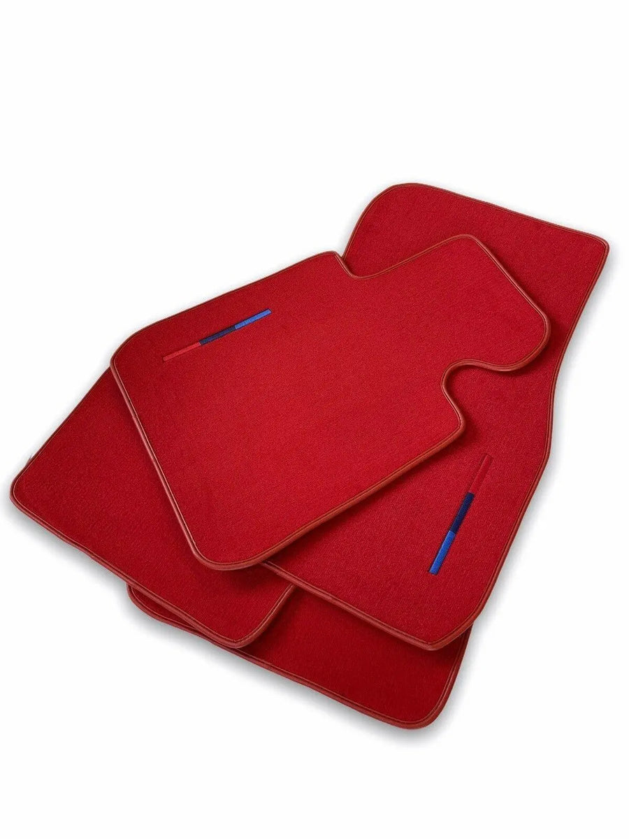 Red Floor Mats For BMW 6 Series E63 With M Package - AutoWin