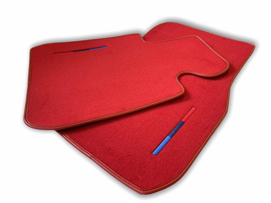 Red Floor Mats For BMW 7 Series F02 With M Package - AutoWin