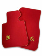 Red Floor Mats For BMW X5 Series E53 ROVBUT Brand Tailored Set Perfect Fit Green SNIP Collection - AutoWin