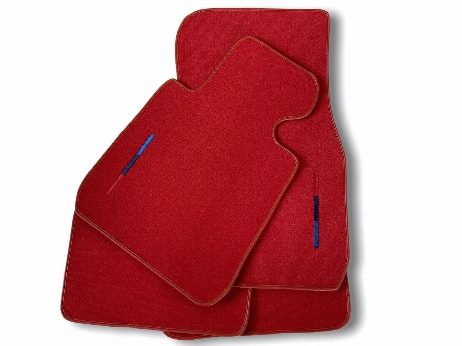 Red Floor Mats For BMW i3 Series I01 With M Package - AutoWin