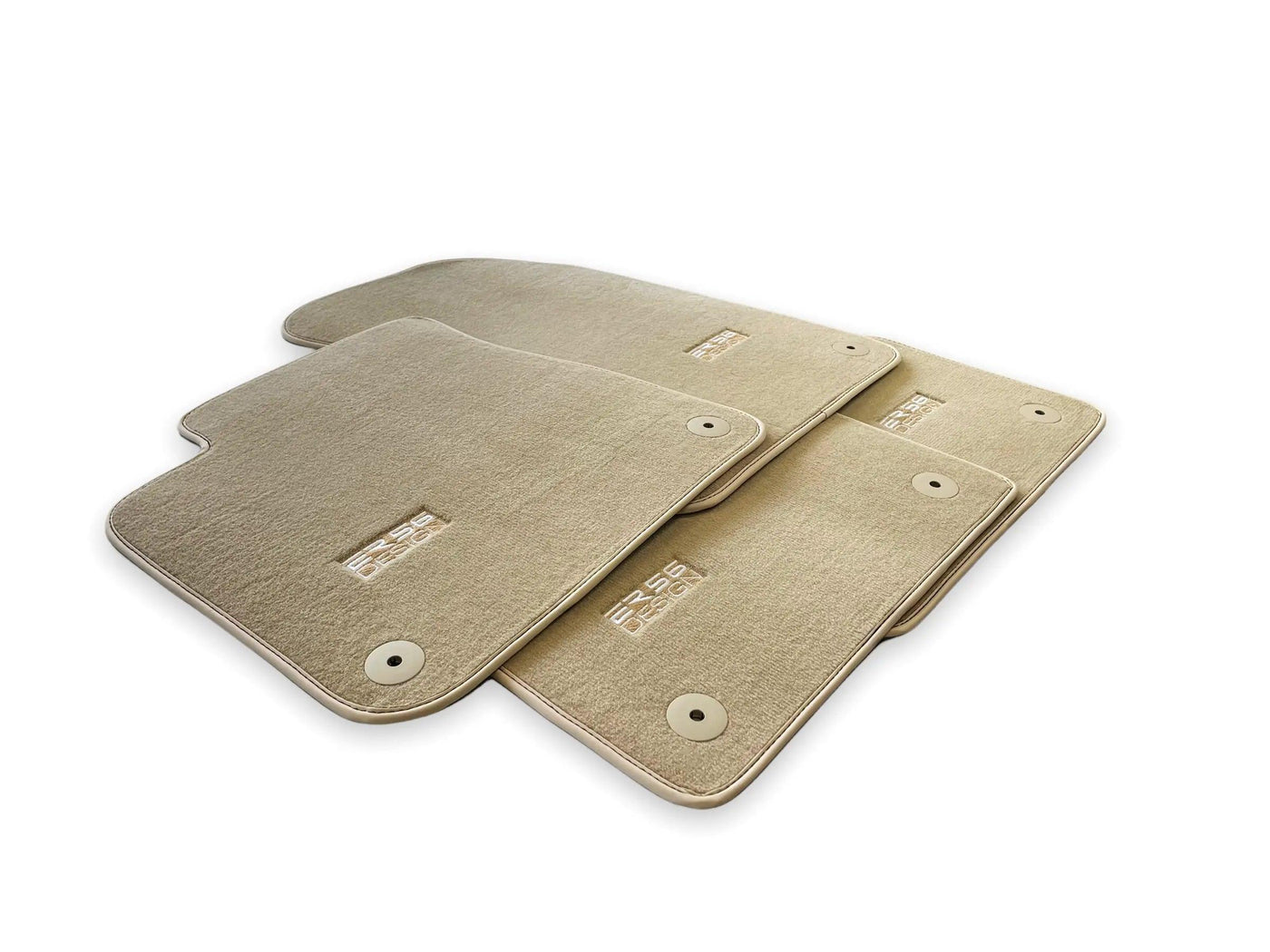 Beige Floor Mats for Audi A1 - 5-door Hatchback (2010-2018) | ER56 Design - AutoWin
