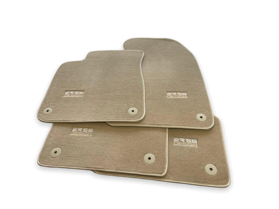 Beige Floor Mats for Audi A1 - 5-door Hatchback (2010-2018) | ER56 Design - AutoWin