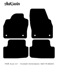 Beige Floor Mats for Audi A1 - 5-door Hatchback (2019-2024) | ER56 Design - AutoWin