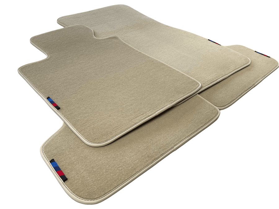 Beige Floor Mats For BMW 7 Series E66 With M Package AutoWin Brand - AutoWin